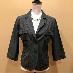 Attention Dark Denim Blazer